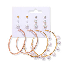 Load image into Gallery viewer, Women's Earrings Set Tassel Pearl Earrings For Women Bohemian Fashion Jewelry 2020 Geometric kolczyki Hoop Earings