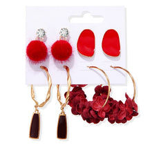 Load image into Gallery viewer, Women's Earrings Set Tassel Pearl Earrings For Women Bohemian Fashion Jewelry 2020 Geometric kolczyki Hoop Earings