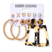 Load image into Gallery viewer, Women's Earrings Set Tassel Pearl Earrings For Women Bohemian Fashion Jewelry 2020 Geometric kolczyki Hoop Earings