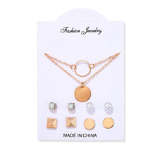 Load image into Gallery viewer, Women's Earrings Set Tassel Pearl Earrings For Women Bohemian Fashion Jewelry 2020 Geometric kolczyki Hoop Earings