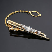Load image into Gallery viewer, DY New and high quality laser engraving tie clip fashion style gold silver and black men's business tie pin Free Delivery