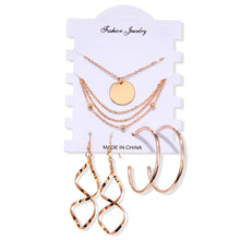 Load image into Gallery viewer, Women's Earrings Set Tassel Pearl Earrings For Women Bohemian Fashion Jewelry 2020 Geometric kolczyki Hoop Earings

