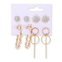 Load image into Gallery viewer, Women's Earrings Set Tassel Pearl Earrings For Women Bohemian Fashion Jewelry 2020 Geometric kolczyki Hoop Earings

