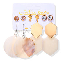 Load image into Gallery viewer, Women's Earrings Set Tassel Pearl Earrings For Women Bohemian Fashion Jewelry 2020 Geometric kolczyki Hoop Earings
