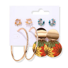 Load image into Gallery viewer, Women's Earrings Set Tassel Pearl Earrings For Women Bohemian Fashion Jewelry 2020 Geometric kolczyki Hoop Earings
