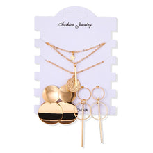 Load image into Gallery viewer, Women's Earrings Set Tassel Pearl Earrings For Women Bohemian Fashion Jewelry 2020 Geometric kolczyki Hoop Earings
