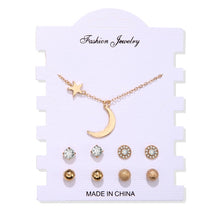 Load image into Gallery viewer, Women's Earrings Set Tassel Pearl Earrings For Women Bohemian Fashion Jewelry 2020 Geometric kolczyki Hoop Earings
